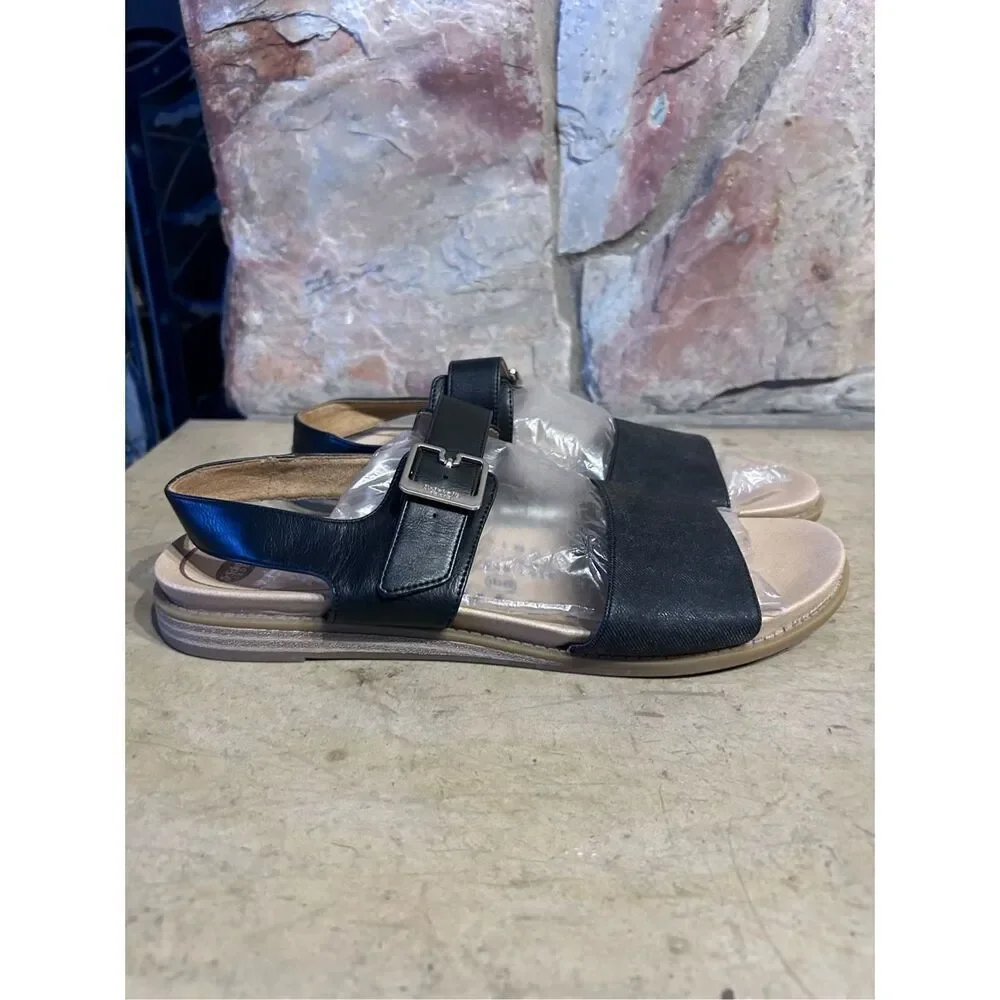 Dr Scholl’s Karma Black Buckled Open Toe Sandals Women’s Size 10